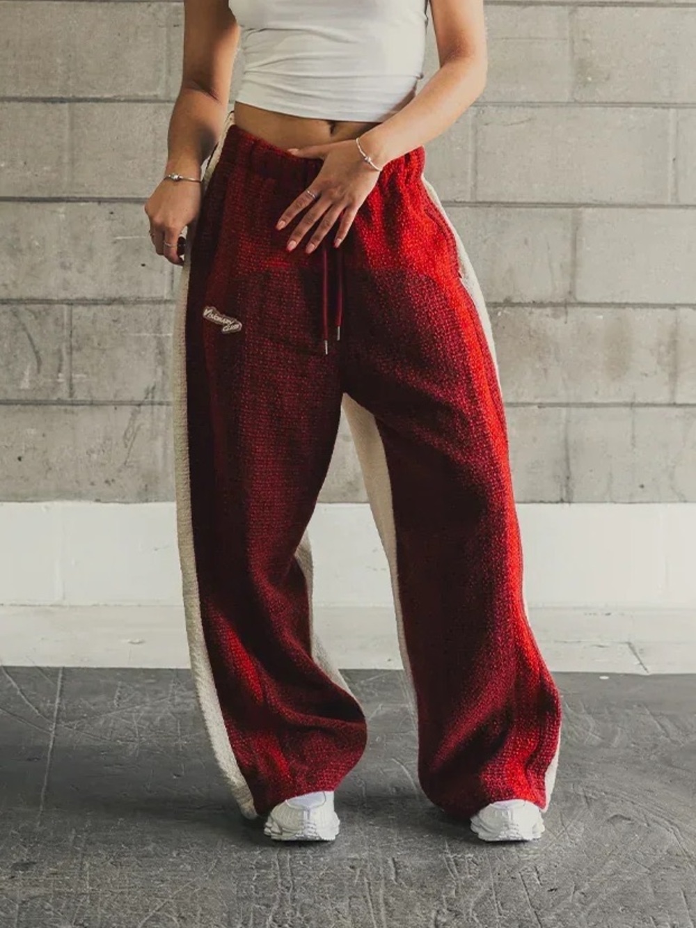 Visionary Club Radiant Aura V2 Wide Leg Sweats Triple Cherry